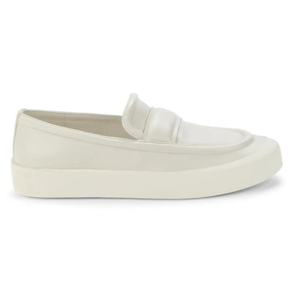 VINCE Ghita‎ Platform Penny Loafer in Off White Size 8 M $230